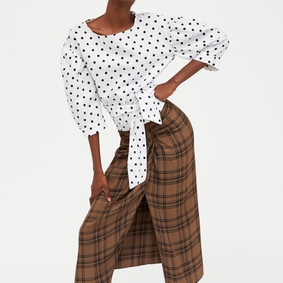Zara Tops - *SOLD ON MERC* ZARA Polka Dot Top